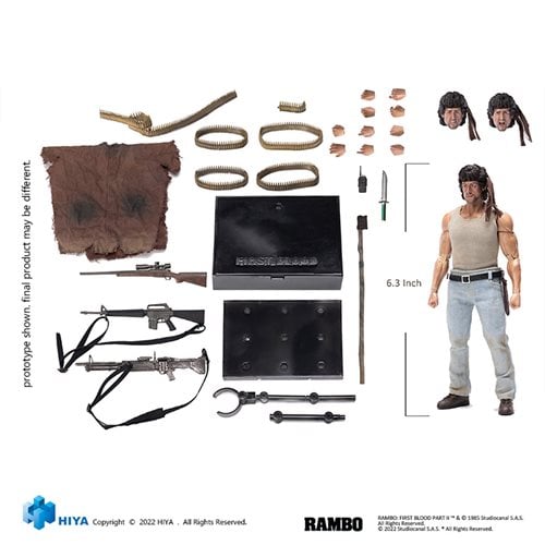 Rambo First Blood Exquisite Super Series John J. Rambo 1:12 Scale Action Figure - Previews Exclusive