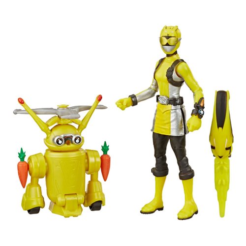 Power Rangers Beast Morphers Yellow Ranger and Morphin Jax Beast Bot 6-Inch Action Figure 2-Pack