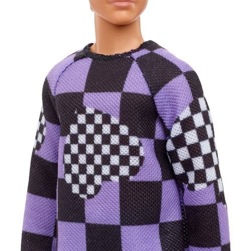 Barbie Ken Fashionista Doll #191 with Checkered Sweater