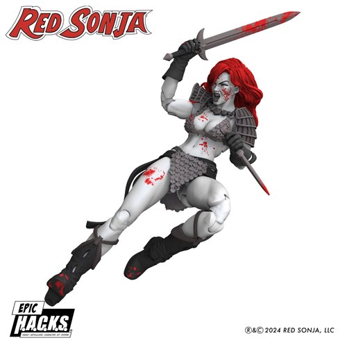 Red Sonja Black, White, and Red Epic H.A.C.K.S. 1:12 Scale Action Figure - Previews Exclusive