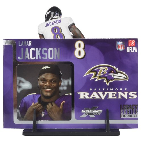 NFL SportsPicks 2024 Wave 2 Baltimore Ravens Lamar Jackson 7-Inch Scale Posed Figure
