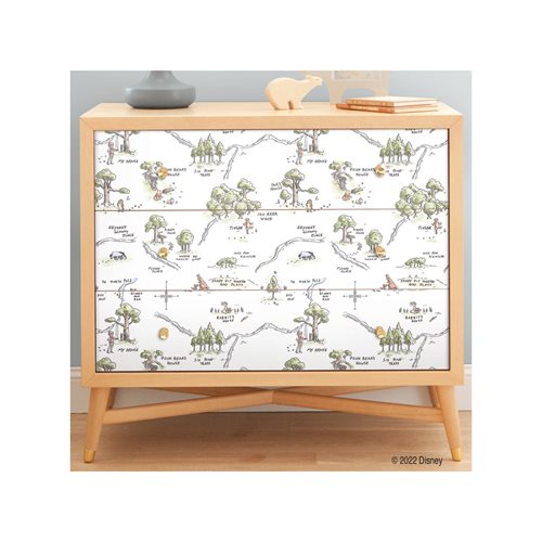 Winnie the Pooh 100 Acre Wood Map Peel and Stick Wallpaper