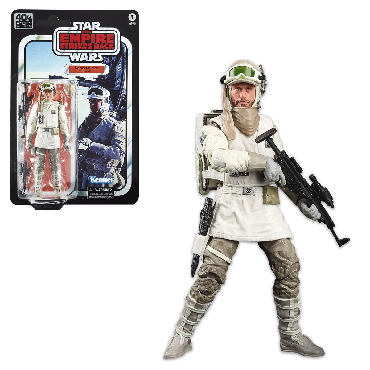 Star Wars 40th Anniversary Black Hoth Rebel Soldier Action Figure 