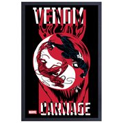 Venom and Carnage Yin Yang Framed Art Print