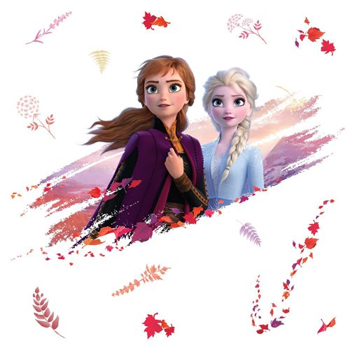 Frozen II Elsa and Anna Peel and Stick Giant Wall Decals