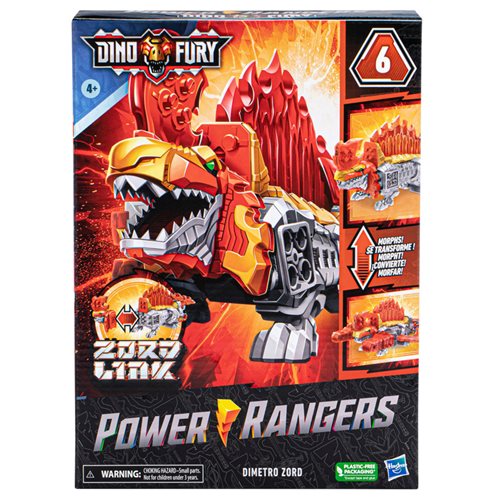 Power Rangers Dino Fury Dimetro Zord Robot Toy Transforming Action Figure