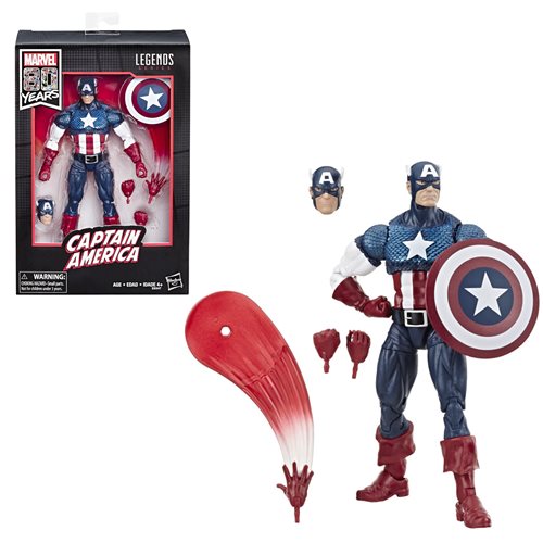 Marvel Legends 80th Anniversary Captain America 6-Inch Action Figures