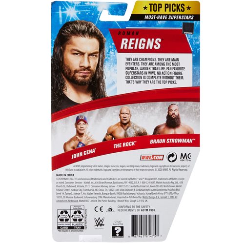 WWE Top Picks 2021 Roman Reigns Basic Action Figure