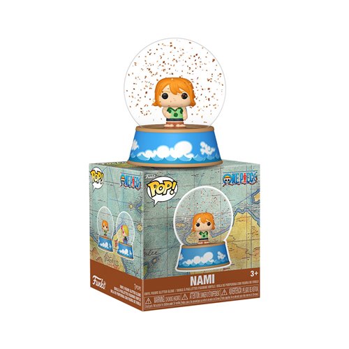 One Piece Mini Glitter Globe Display Case of 12