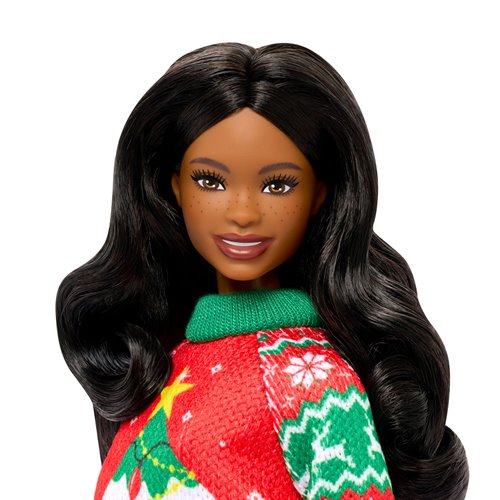 Barbie Ugly Sweater Doll with Brown Hair