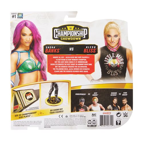 WWE Championship Showdown Series 1 Sasha Banks vs Alexa Bliss Action Figure 2-Pack