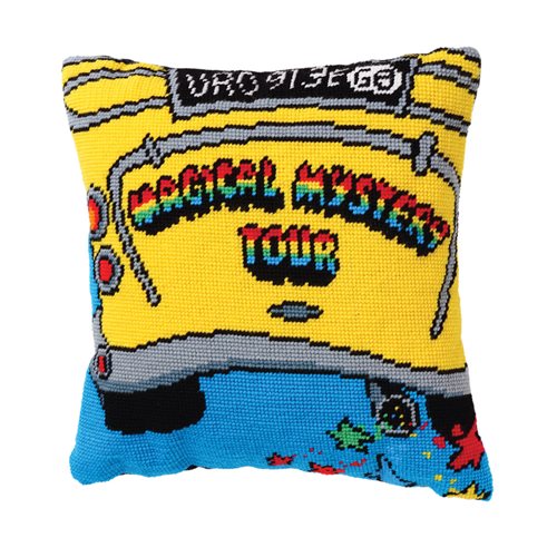 The Beatles Magical Mystery Tour Bus Tapestry Cushion