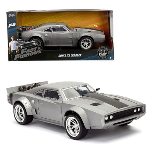 Fast Furious 8 Dom's Ice Charger 1:24 Scale Die-Cast Metal Vehicle