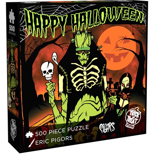 Toxic Toons Happy Halloween 500-Piece Puzzle