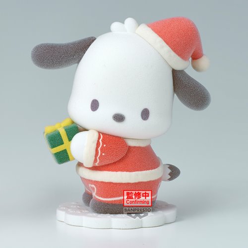 Sanrio Pochacco Santa Version Fluffy Puffy Mini-Figure