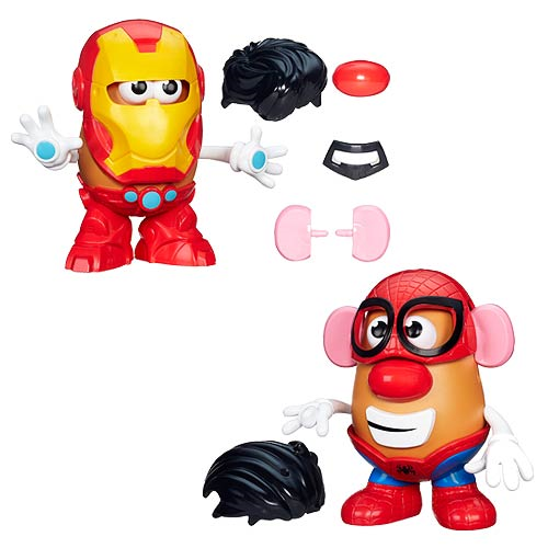 Marvel Mr. Potato Head Spider-Man and Iron Man Case