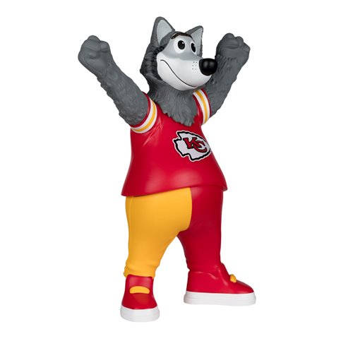 NFL SportsPicks Kansas City Chiefs K. C. Wolf Mascot 8-Inch Posed Figure