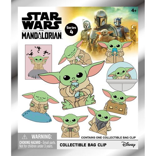 Star Wars Best of Grogu 3D Foam Bag Clip Display Case of 24