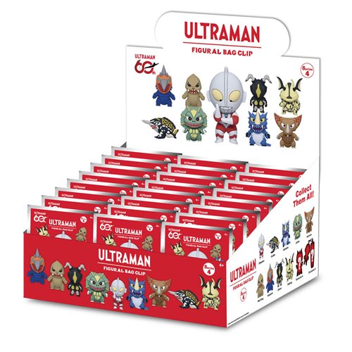 Ultraman Series 4 3D Foam Bag Clip Random 6-Pack
