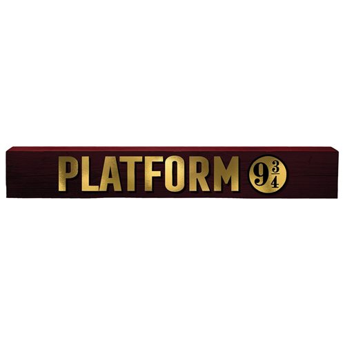 Harry Potter Platform 9 3/4 Wide Wooden Sign