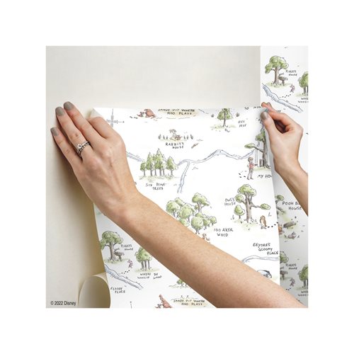 Winnie the Pooh 100 Acre Wood Map Peel and Stick Wallpaper