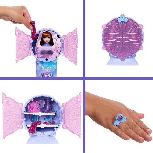 Disney Frozen Jewel Reveal Ice Skating Anna Fashion Doll
