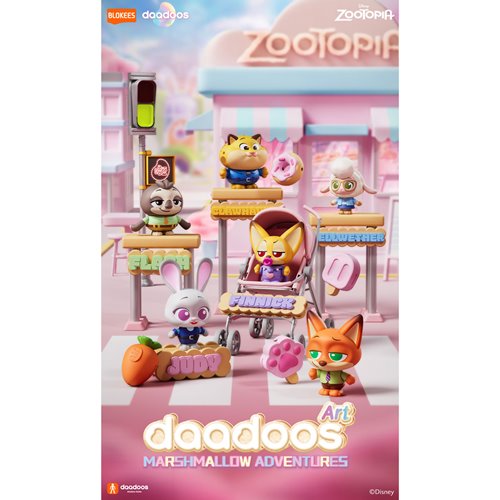 Zootopia Daadoos Art Series 01 Marshmallow Adventures Phone Charm Key Chain Case of 6
