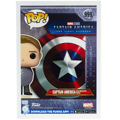 Captain America with Prototype Shield Pop! Vinyl Figure - Entertainment Earth Exclusive, Not Mint