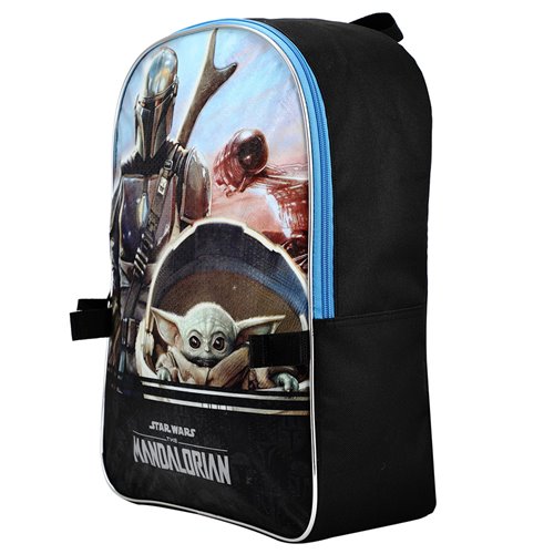 Star Wars The Mandalorian Helmet Youth Backpack Set