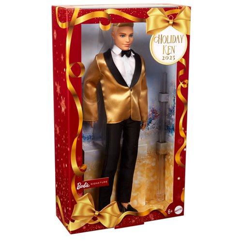 Barbie 2025 Holiday Ken Doll with Blonde Hair
