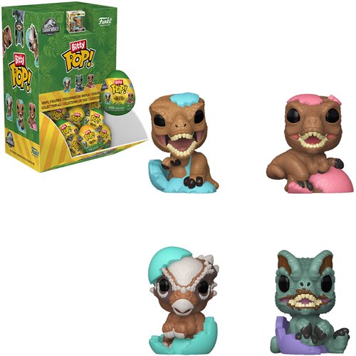 Jurassic Park Spring Bitty Pop! Egg Mini-Figure Display Case of 24