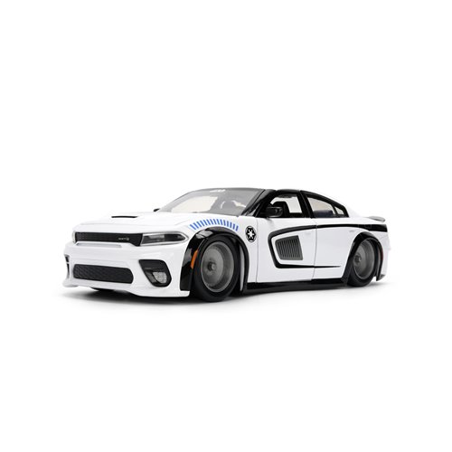 Hollywood Rides Star Wars 2021 Dodge Charger SRT Hellcat 1:24 Scale Die-Cast Metal Vehicle with Stor