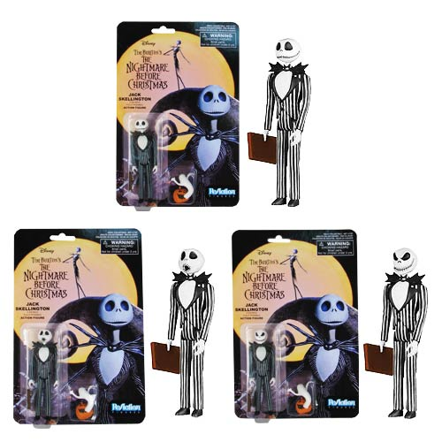 The Nightmare Before Christmas Jack Skellington ReAction 3 3/4-Inch Retro Action Figure