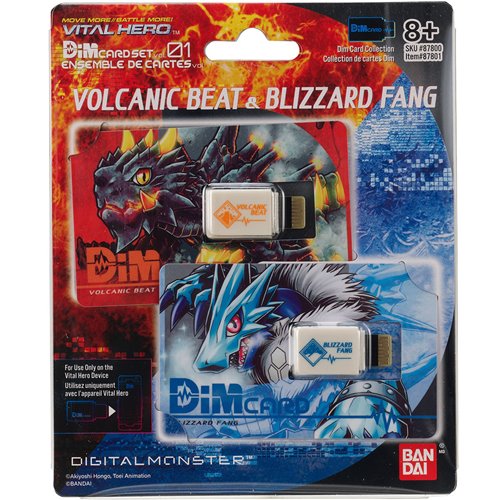 Vital Hero Volcanic Beat and Blizzard Fang DIM Card Pack