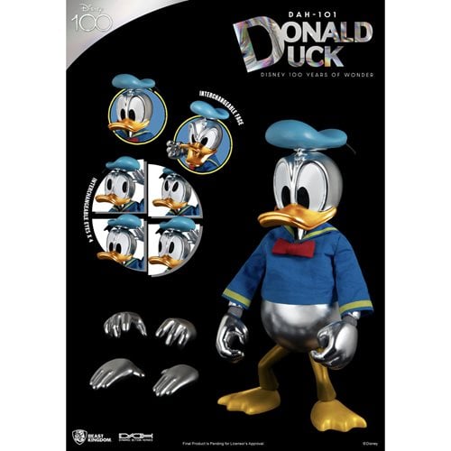 Disney 100 Years of Wonder Donald Duck DAH-101 Dynamic 8-Ction Heroes Action Figure