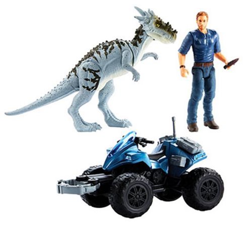 Jurassic World Deluxe Storypack Action Figure with Vehicle Case