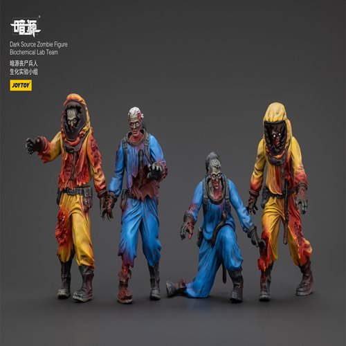 Joy Toy Dark Source Zombie Biochemical Lab 1:25 Scale Action Figure 4-Pack