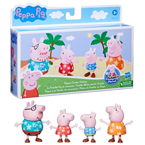 Peppa Pig Toys Peppa's Family Holiday Figures