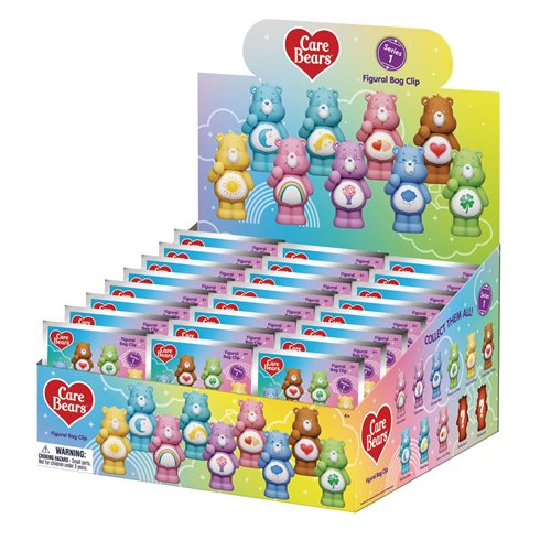 Care Bears 3D Foam Bag Clip Random 6-Pack