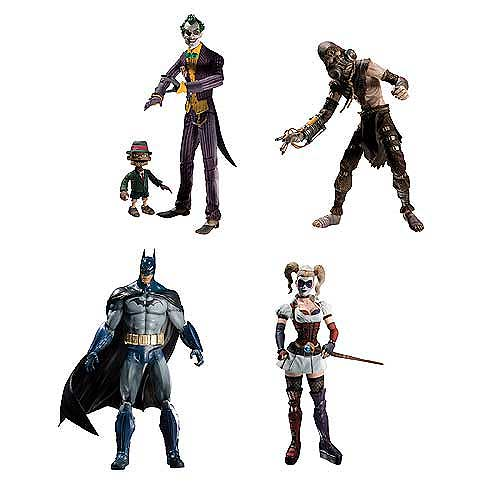 Batman Action Figures Arkham Asylum Series 1 Set