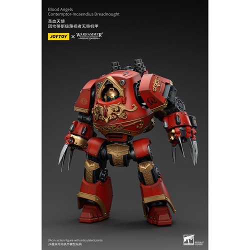 Joy Toy Warhammer The Horus Heresy Blood Angels Contemptor Incaendius Dreadnought 1:18 Scale Action