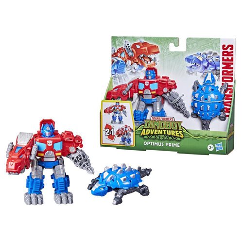Transformers Rescue Bots Dinobot Adventures Optimus Prime Figure, Not Mint