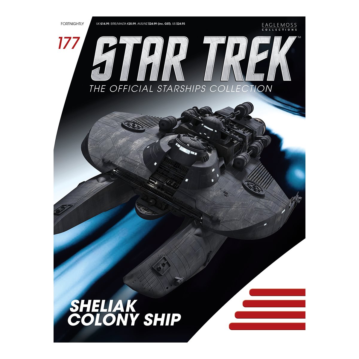 Eaglemoss Star Trek Starships Sheliak Colony Ship 177 w/ Collector Magazine 