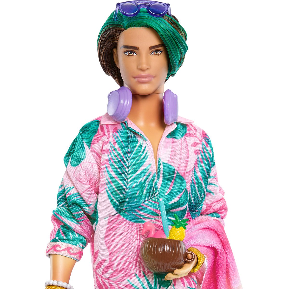 Travel Ken Doll with Beach Fashion, Barbie Extra Fly 