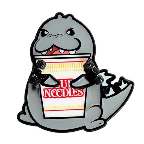 Nissin Cup Noodles x Godzilla 1 1/2-Inch Premium Pin Series Display Tray of 24