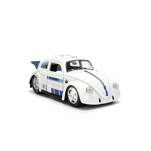 Hollywood Rides Star Wars 1959 Volkswagen Drag Beetle 1:24 Scale Die-Cast Metal Vehicle with R2-D2 F