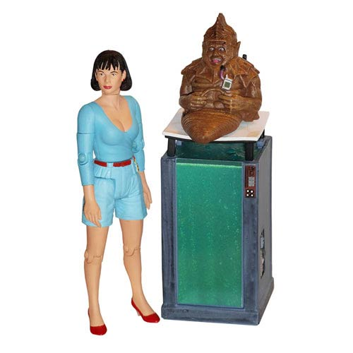 Doctor Who Peri and Sil with Tank Vengeance on Varos Figures