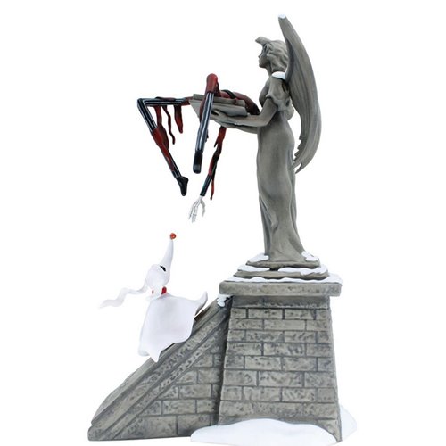The Nightmare Before Christmas Santa Jack & Zero Statue