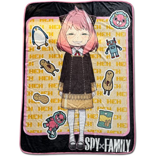 Spy x Family Anya Heh Throw Blanket