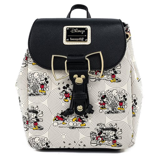 Disney Mickey and Minnie Mouse Poses with Minnie Bow Backpack